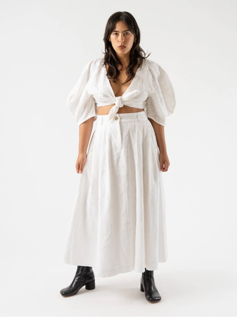 Mara Hoffman crop tie top medium